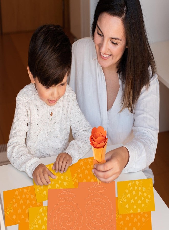 بيومي مجموعة بيومي لصنع باقة زهور - مجموعة صنع باقة زهور خريفية مكونة من 24 قطعة للأطفال، هدية مثالية لعيد الشكر. اصنع بنفسك باقة زهور ورقية ثلاثية الأبعاد تعبر عن الامتنان، مشروع فني يمكنك صنعه بنفسك للمنزل أو المدرسة أو الفصل الدراسي. - Image 5